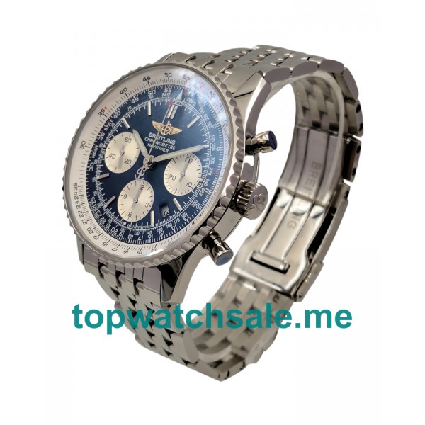 UK Blue Dials Steel Breitling Navitimer A23322 Replica Watches