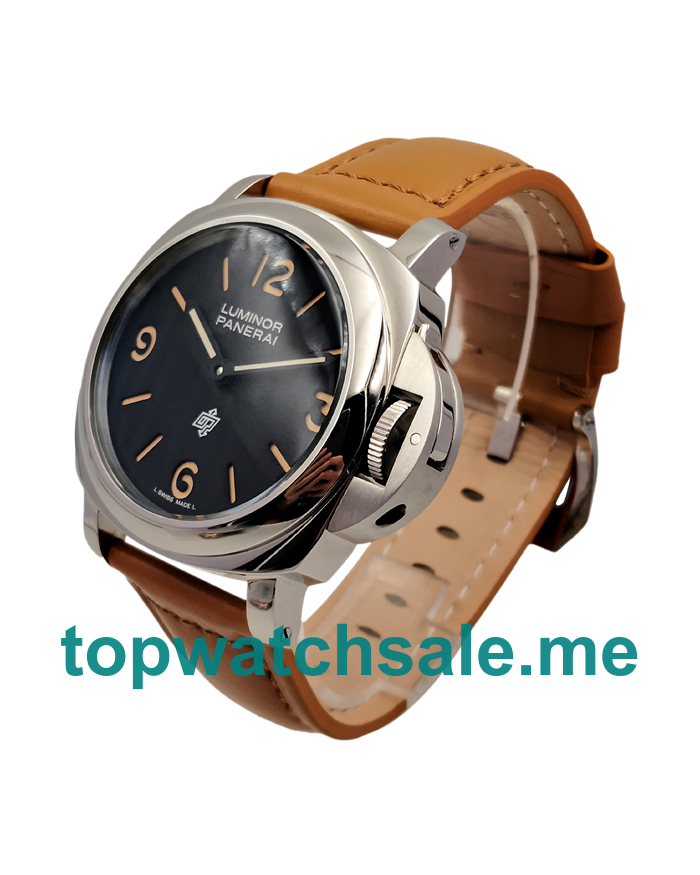 UK 43MM Arabic Numerals Replica Panerai Luminor PAM01086 Black Dials Watches