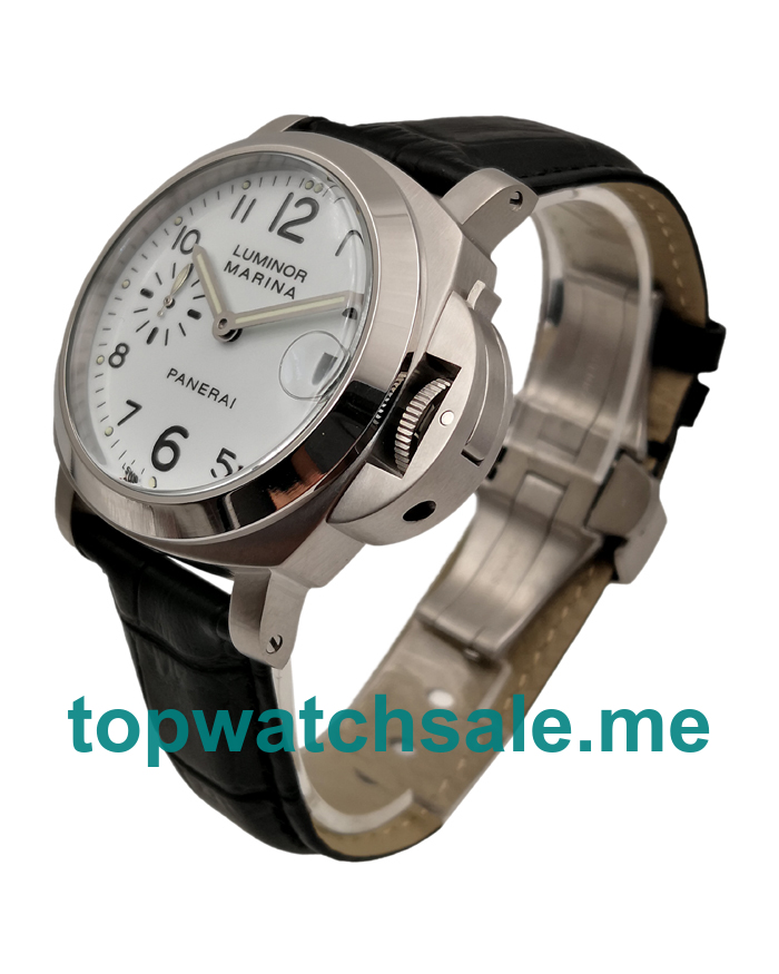 UK White Dials Steel Panerai Luminor Marina PAM00049 Replica Watches