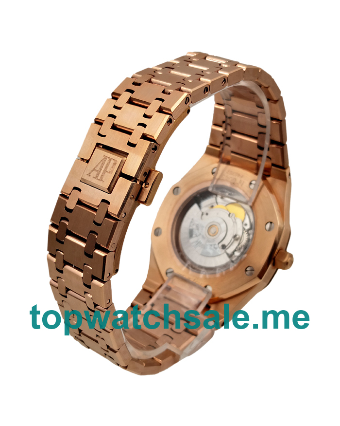 UK Black Dials Rose Gold Audemars Piguet Royal Oak 15400OR.OO.1220OR.01 Replica Watches