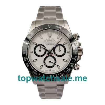 UK White Dials Steel Rolex Daytona 116500 Replica Watches