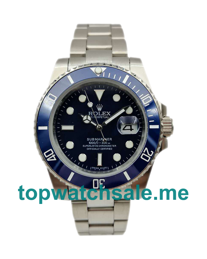 UK Blue Dials Steel Rolex Submariner 116619 LB Replica Watches