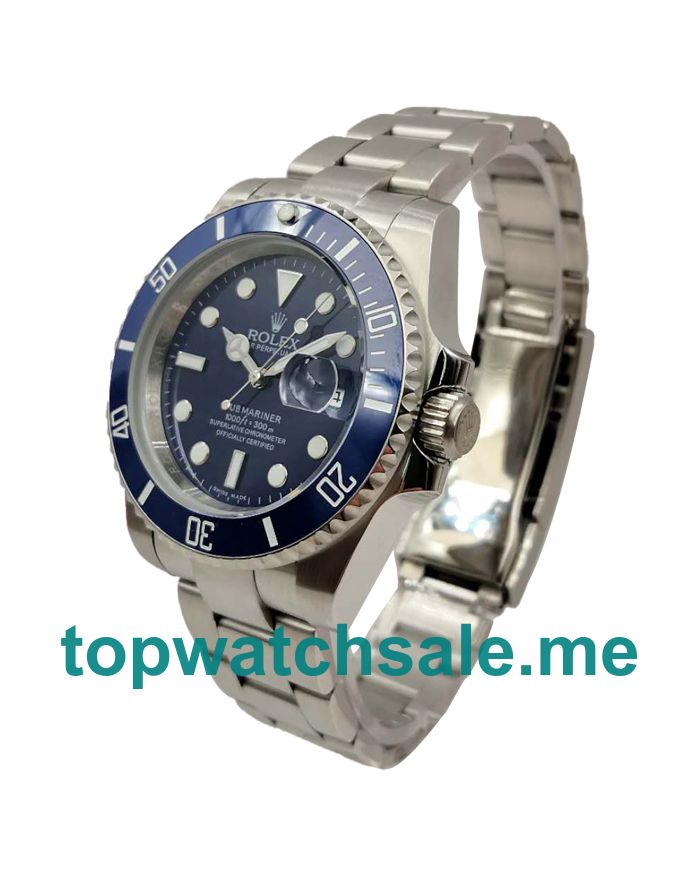 UK Blue Dials Steel Rolex Submariner 116619 LB Replica Watches