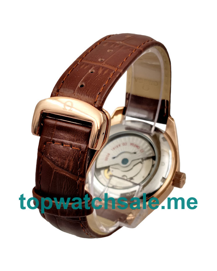 UK Coffee Dials Rose Gold Omega Seamaster Aqua Terra 231.53.39.21.06.001 Replica Watches