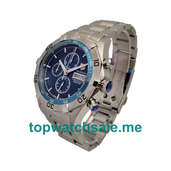 Stainless Steel Replica TAG Heuer Aquaracer CAF2012.BA0815 Watches UK With Blue Ceramic Bezels