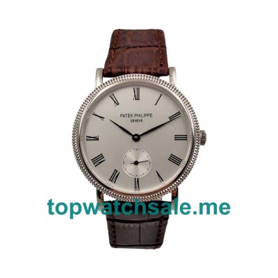 UK White Dials Steel Patek Philippe Calatrava 5119G Replica Watches