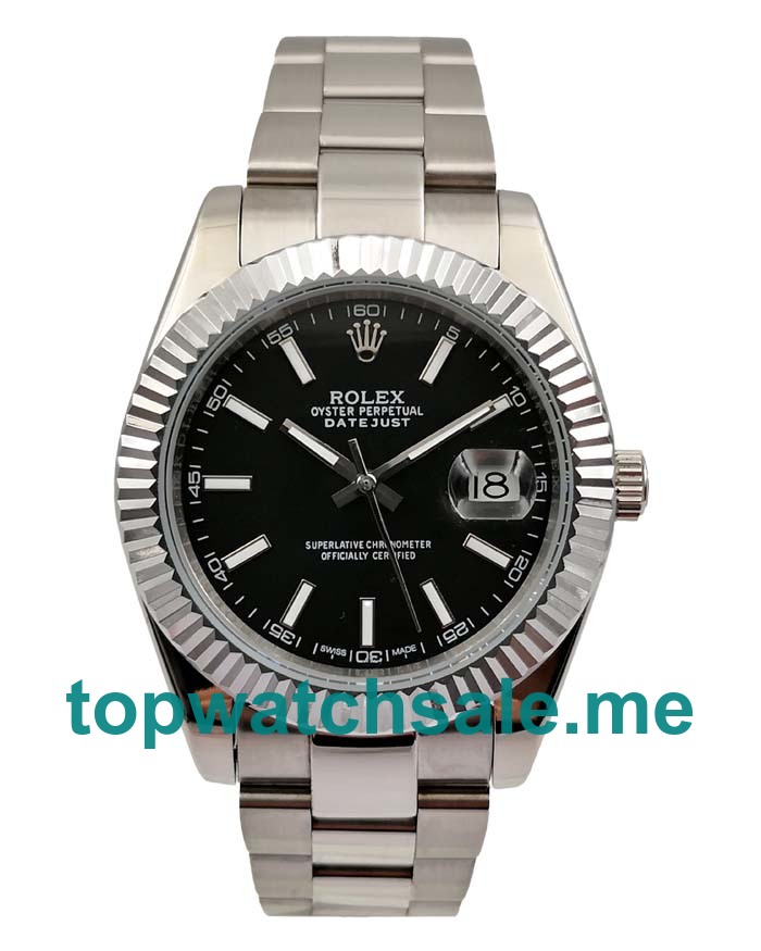 UK Black Dials Steel Rolex Datejust II 116334 Replica Watches