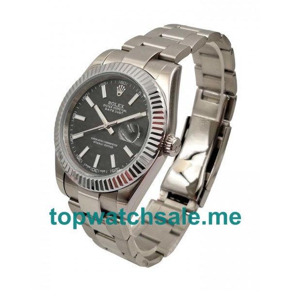 UK Black Dials Steel Rolex Datejust II 116334 Replica Watches