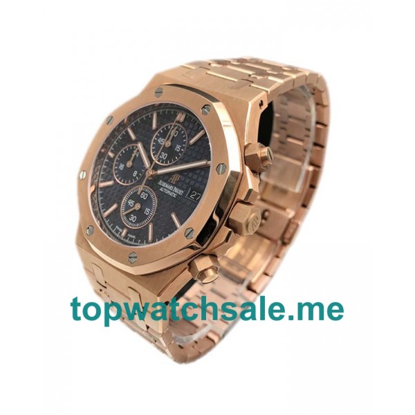 UK Blue Dials Rose Gold Replica Audemars Piguet Royal Oak Offshore 26170OR Watches