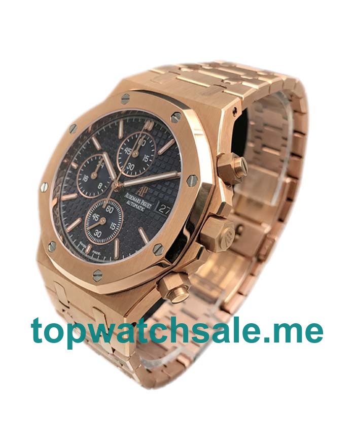 UK Blue Dials Rose Gold Replica Audemars Piguet Royal Oak Offshore 26170OR Watches