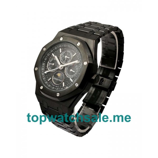 UK Black Dials Black Steel Audemars Piguet Royal Oak 26574ST Replica Watches