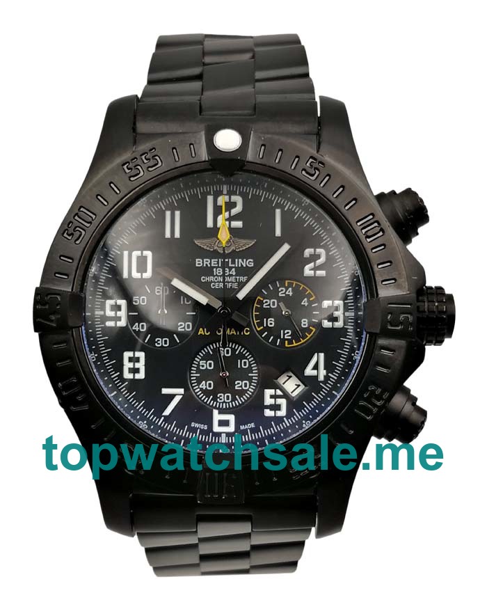 UK Black Dials Black Steel Breitling Super Avenger XB0170E4 Replica Watches