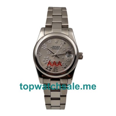 UK Gray Dials Steel Rolex Datejust 178240 Replica Watches